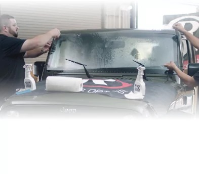 Protected Jeep In Action